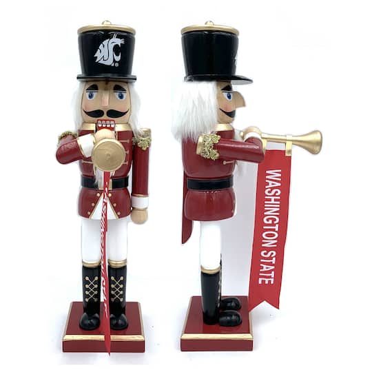 14" College Bugler Nutcracker By Santasworkshop in Washington State | 14.25" x 4" x 6.5" | Michaels®